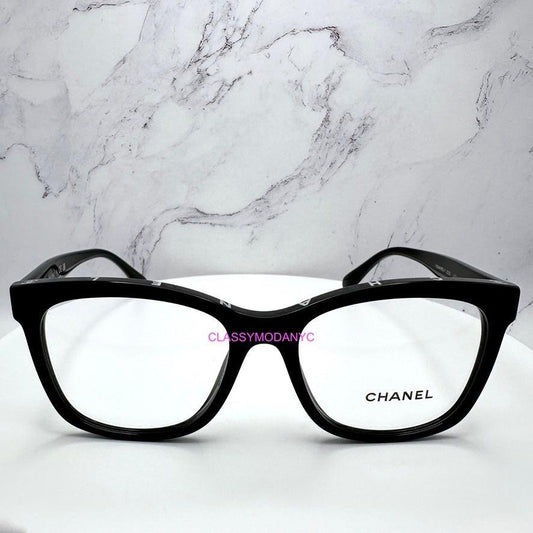CHANEL CH3392 C501 black optical frames square frame 53mm for women