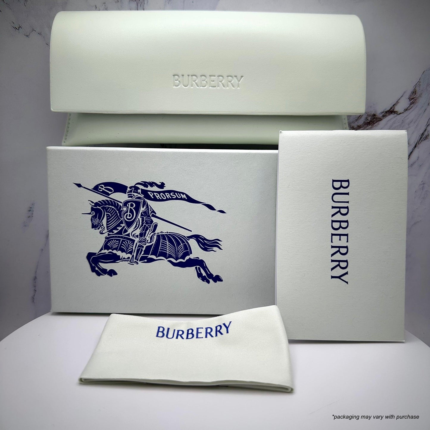 Burberry box and case, authentic packaging.