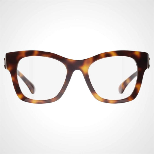 CHANEL CH3498 1829 brown square front frame eyeglass.