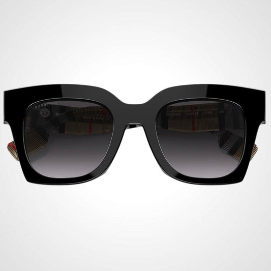 Burberry 0BE4364 39428G black front frame grey lens women's sunglasses