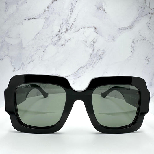 Gucci GG1547S 001 women's black oversized glasses.