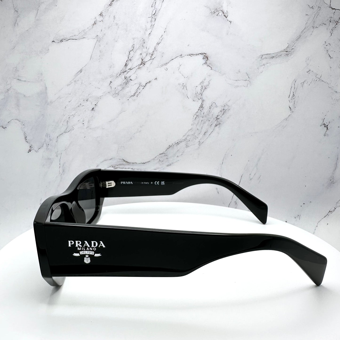 PRADA Sunglasses Black PRADA MILANO Logo PRA01S