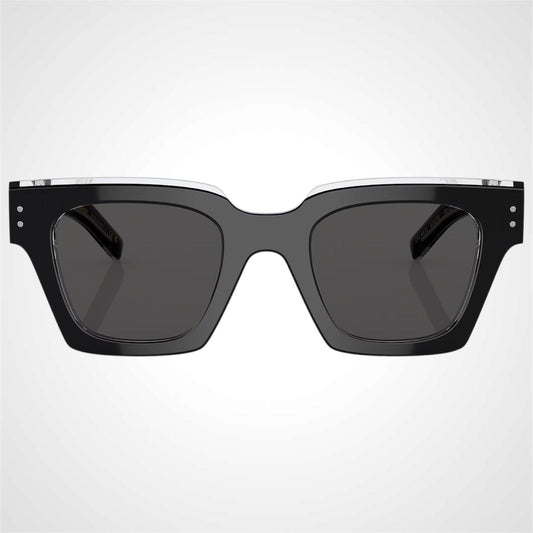 Dolce & Gabbana 0DG4413 675/R5 black square men's sunglasses front view