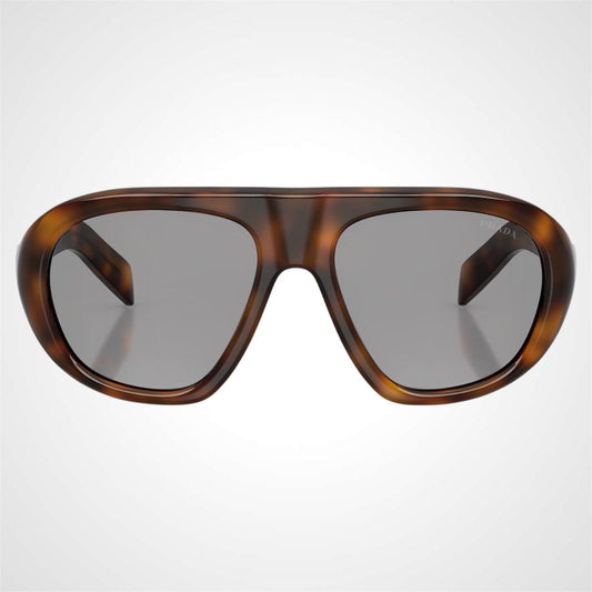 Prada 0PRC05S 20D50Q brown juniper aviator sunglasses front view