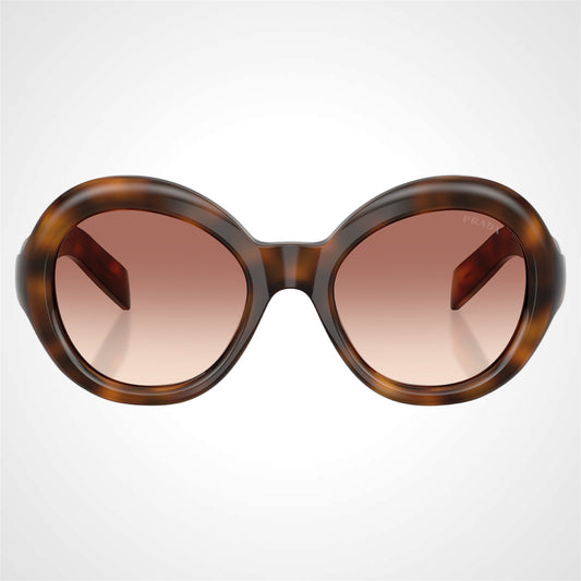 PRD08SU 20D70X Prada juniper tortoise brown round women's sunglasses