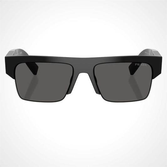 Prada men's black sunglasses PRD12SU 16K20Z front view