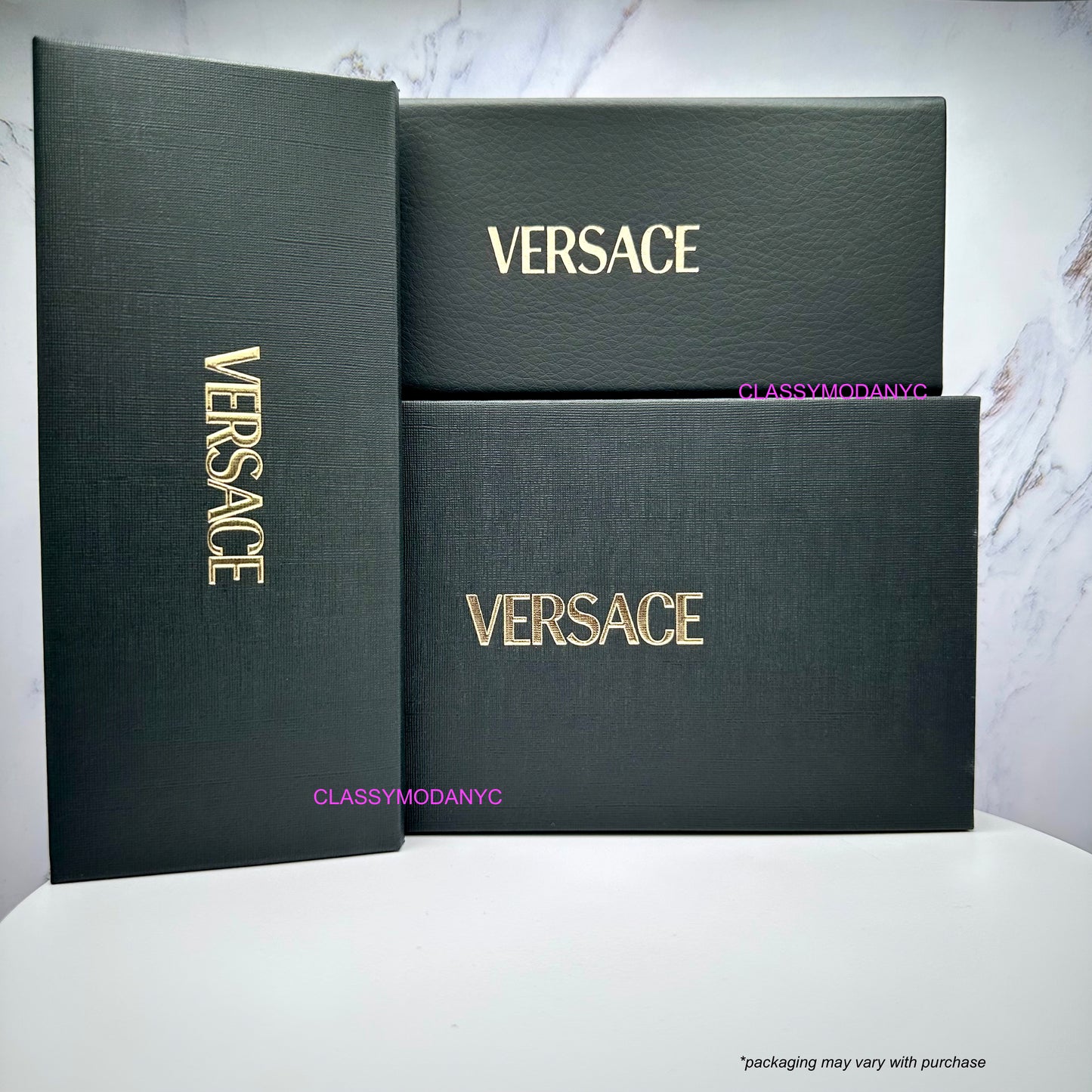 Versace authentic packaging, box, case and accessories