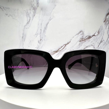 CHANEL CH5435 C622/S6 square black sunglasses