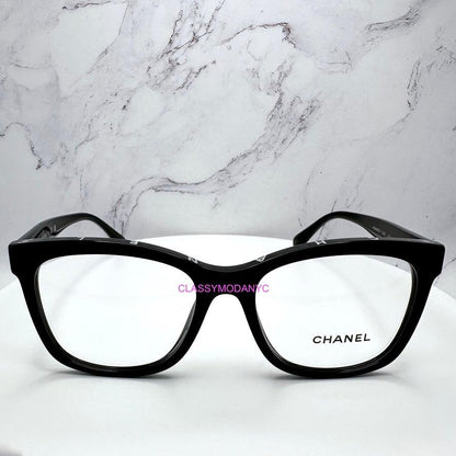 CHANEL CH3392 C501 black optical frames square frame 53mm for women