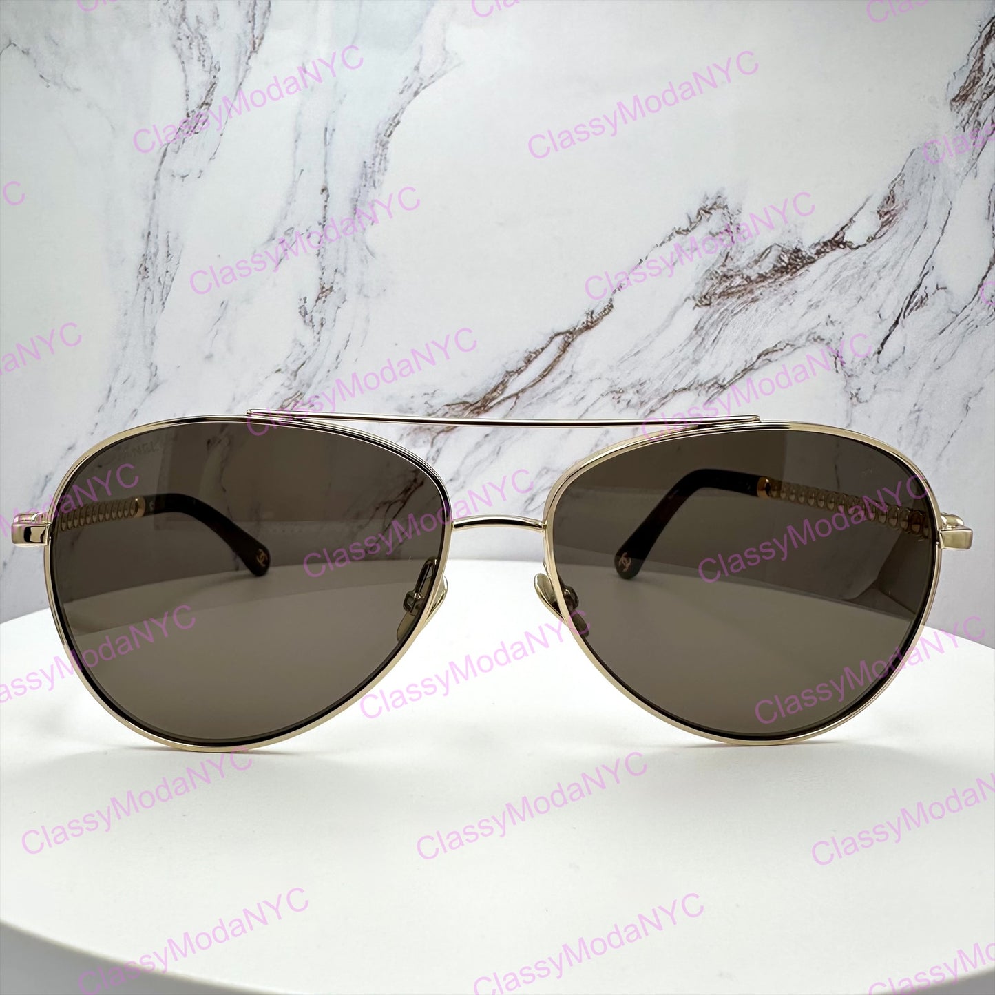 4298H C125/3 Chanel sunglasses aviator 2