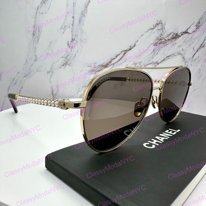 4298H C125/3 Chanel sunglasses aviator 4