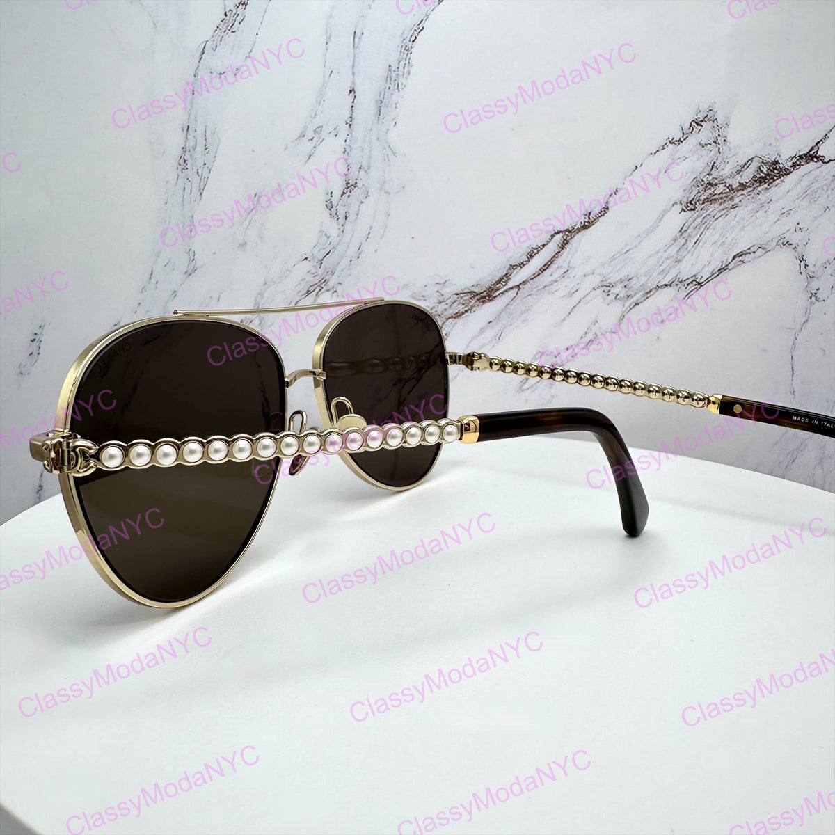 4298H C125/3 Chanel sunglasses aviator 6