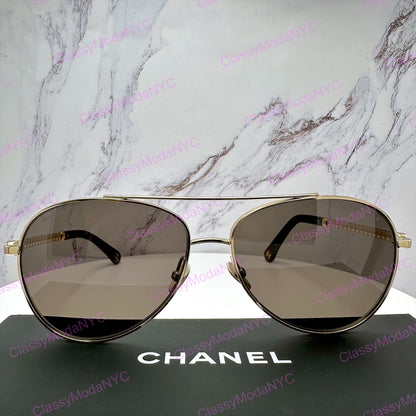 4298H C125/3 Chanel sunglasses aviator 8