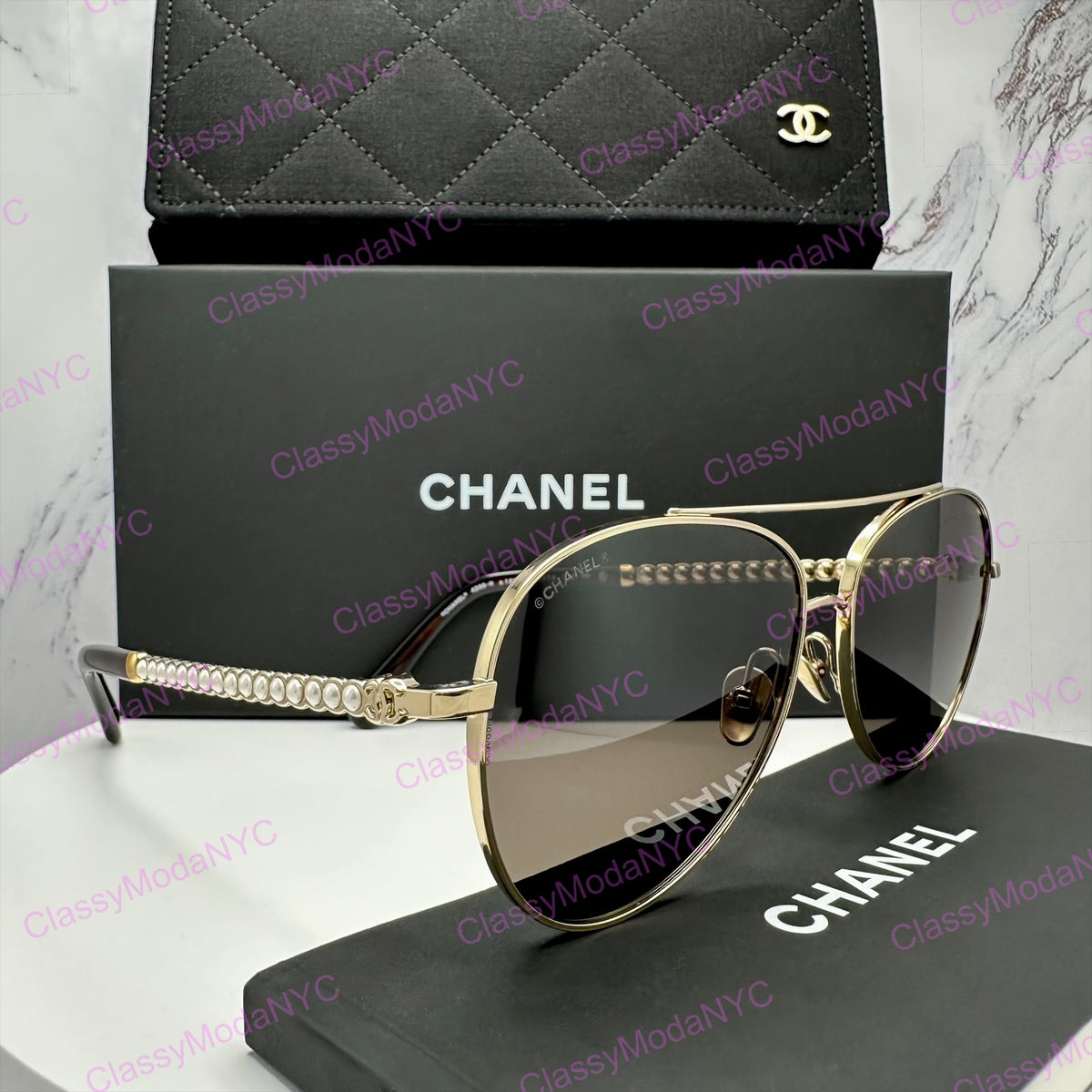 4298H C125/3 Chanel sunglasses aviator 9