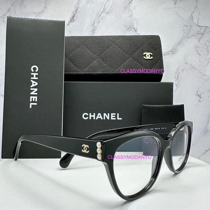 CHANEL CH3440H C622 53mm black full rim frame eyeglasses