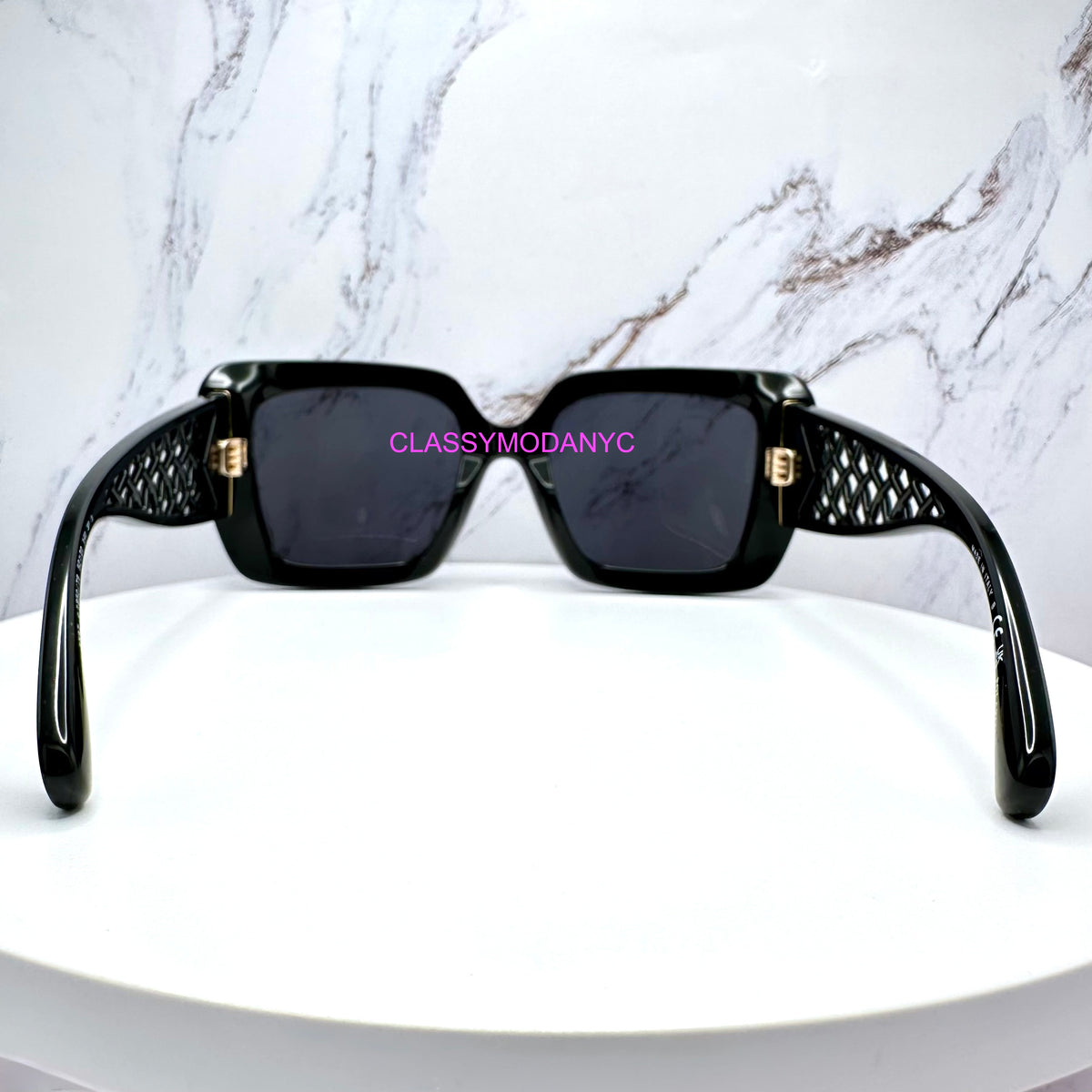 Authentic CHANEL gold frame sunglasses with black temples CHANEL Gold Black Sunglasses for Women for sale | eBay main image 3