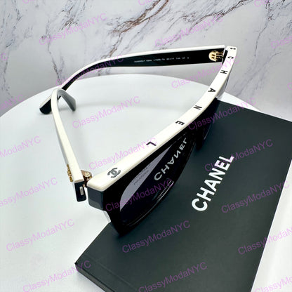 5569 1656/T8 Chanel sunglasses side and top view 