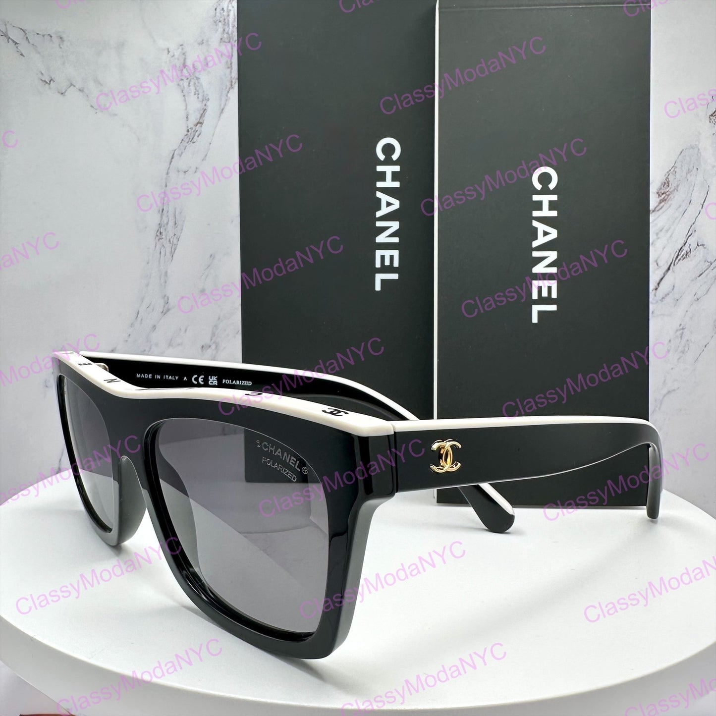 5569 1656/T8 Chanel sunglasses side view 