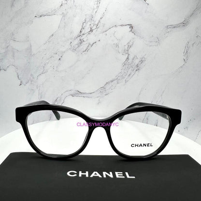 CHANEL CH3440H C622 black glasses front view
