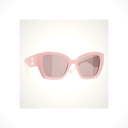 6058 1870/53 Chanel sunglasses pink and white 