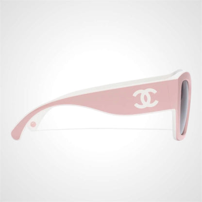 6058 1870/53 Chanel sunglasses pink and white 