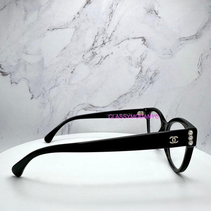 CHANEL CH3440H C622 black glasses frames.