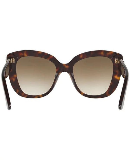 Gucci GG0327S 002 back view of brown tortoise sunglasses