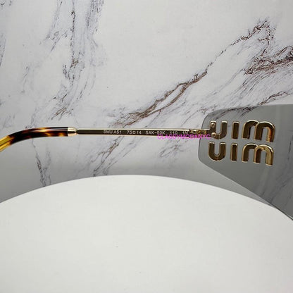 MIU MIU 0MUA51S 5AK50K model number on sunglasses