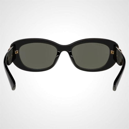 Gucci GG1829SK 001 black oval sunglasses back view for women
