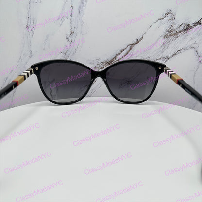 BE4216 30018G Burberry Sunglasses back view checkered pattern 