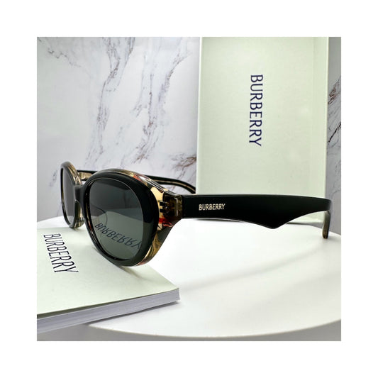 Burberry sunglasses BE4447D 412187 oval cat eye black check 