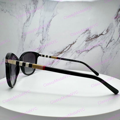 Burberry women's sunglasses cat eye side view 