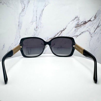 Burberry 0BE4160 34338G black brown check women's sunglasses back view