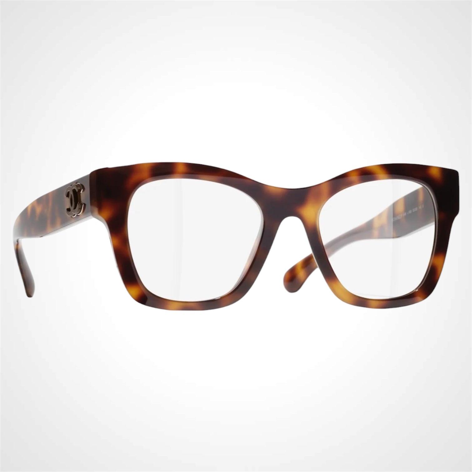 CHANEL CH3498 1829 brown havana square eyeglasses