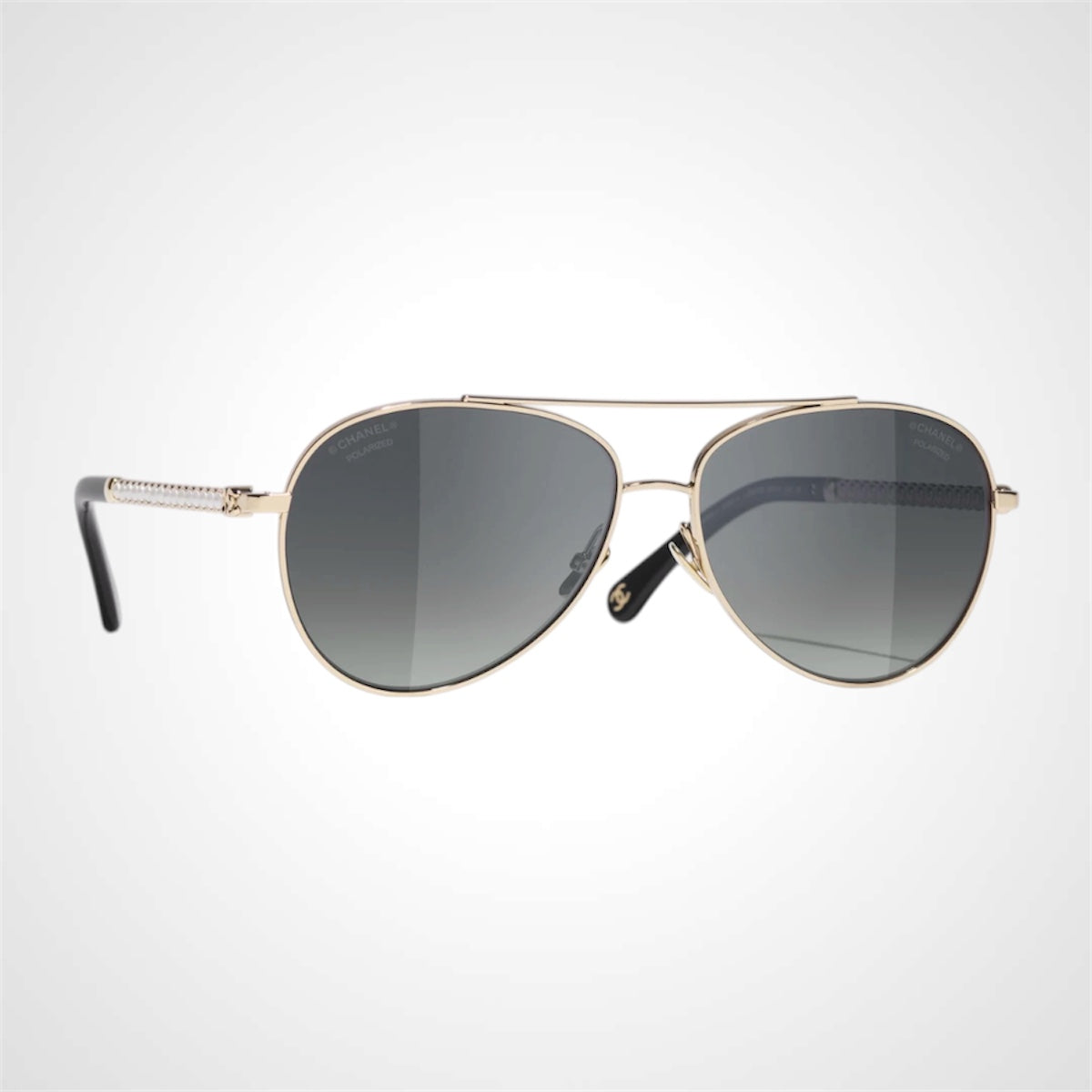 CH4298H C395/S8 Chanel aviator pilot gold metal 