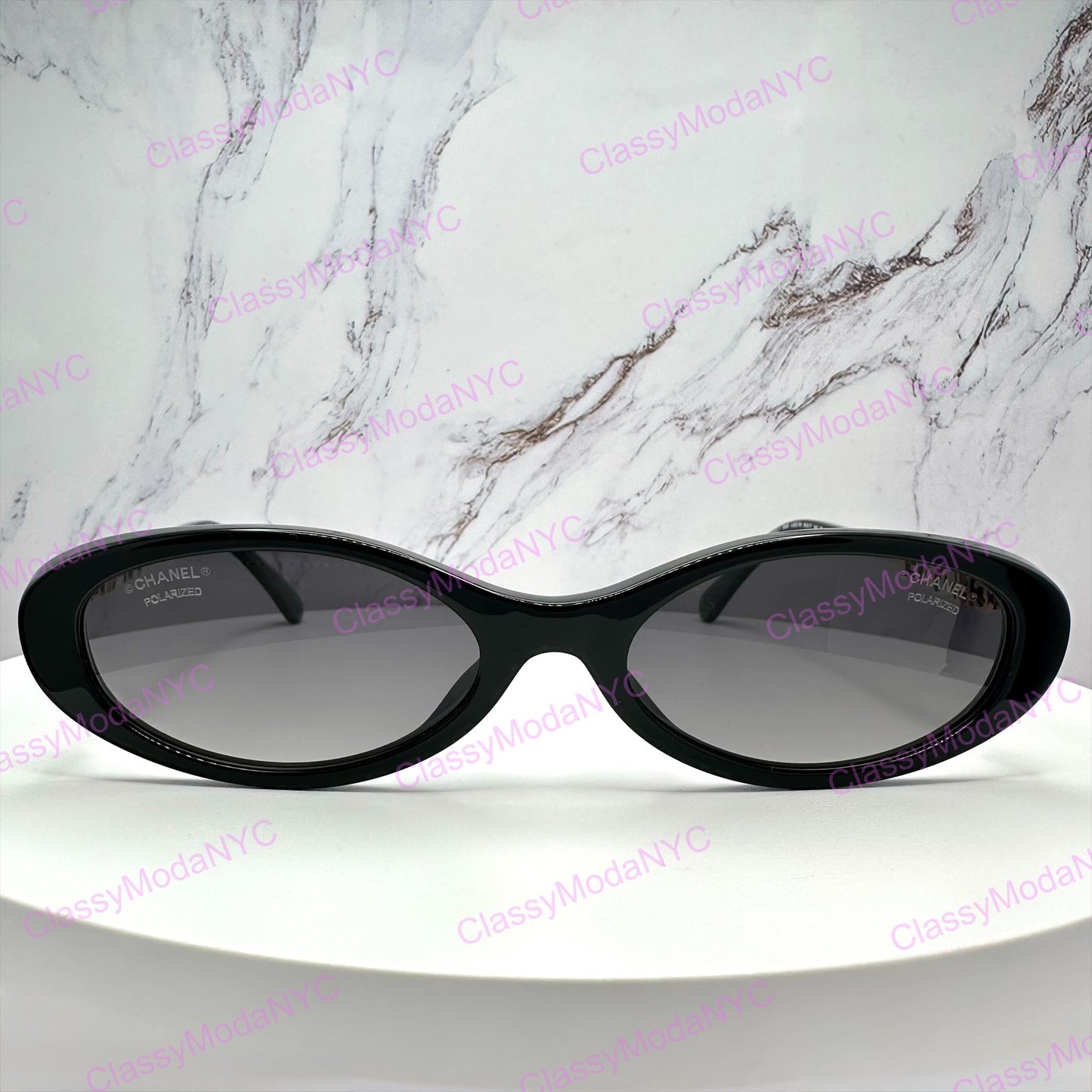 CH5565 C622/S8 Chanel oval sunglasses front view 