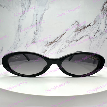 CH5565 C622/S8 Chanel oval sunglasses front view 