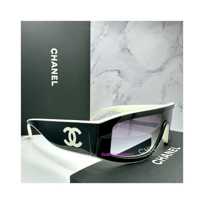 CH6057 1656/S6 Chanel black white shield 