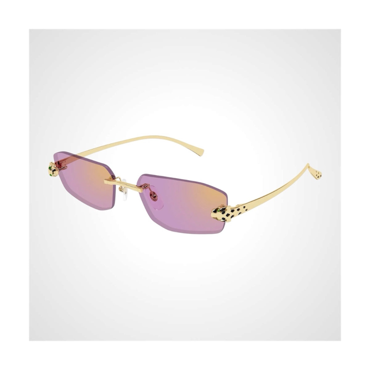CT0474S 006 Cartier Pink Gold Sunglasses 