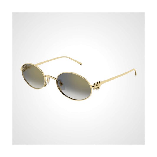 CT0644S 001 Cartier Gold Sunglasses 