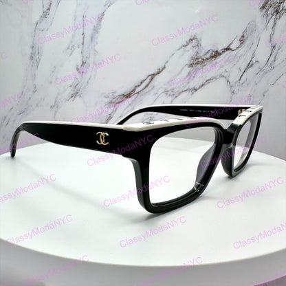 Chanel 3510 1656 Chanel eyeglasses letter logo on top frame side view 