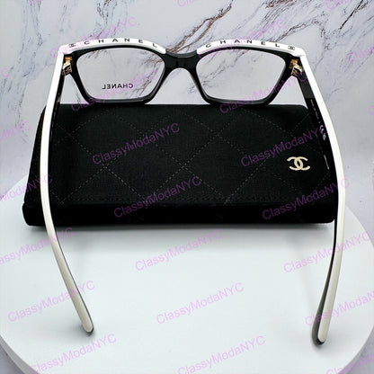 Chanel 3510 1656 Chanel eyeglasses letter logo on top frame side view 4