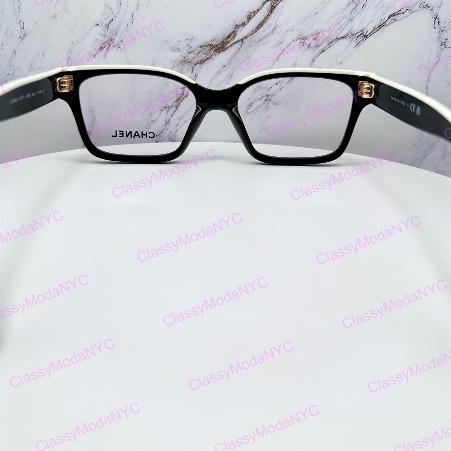 Chanel 3510 1656 Chanel eyeglasses letter logo on top frame side view 5