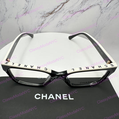 Chanel 3510 1656 Chanel eyeglasses letter logo on top frame side view 6