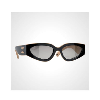 Chanel CH6056 Black and beige sunglasses 