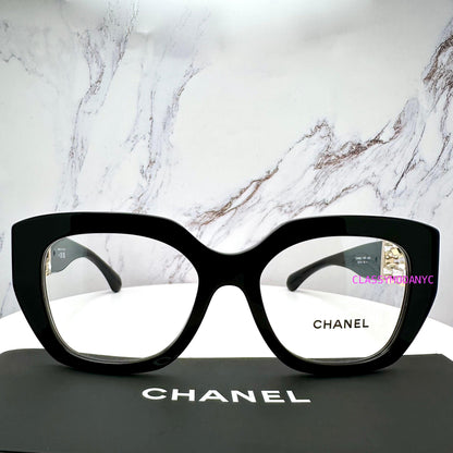 Chanel CH3488 C622 Square Eyeglasses Black Full Rim front view 