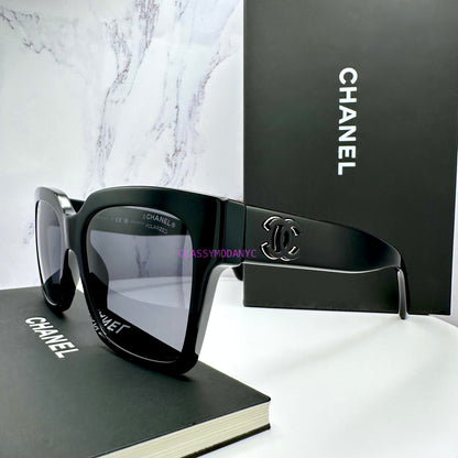 Chanel black sunglasses polarized 