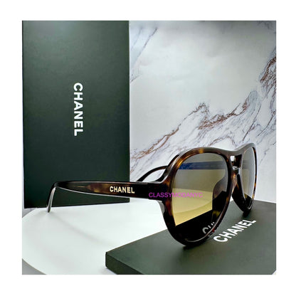 Chanel brown aviator CH5552U C714W1