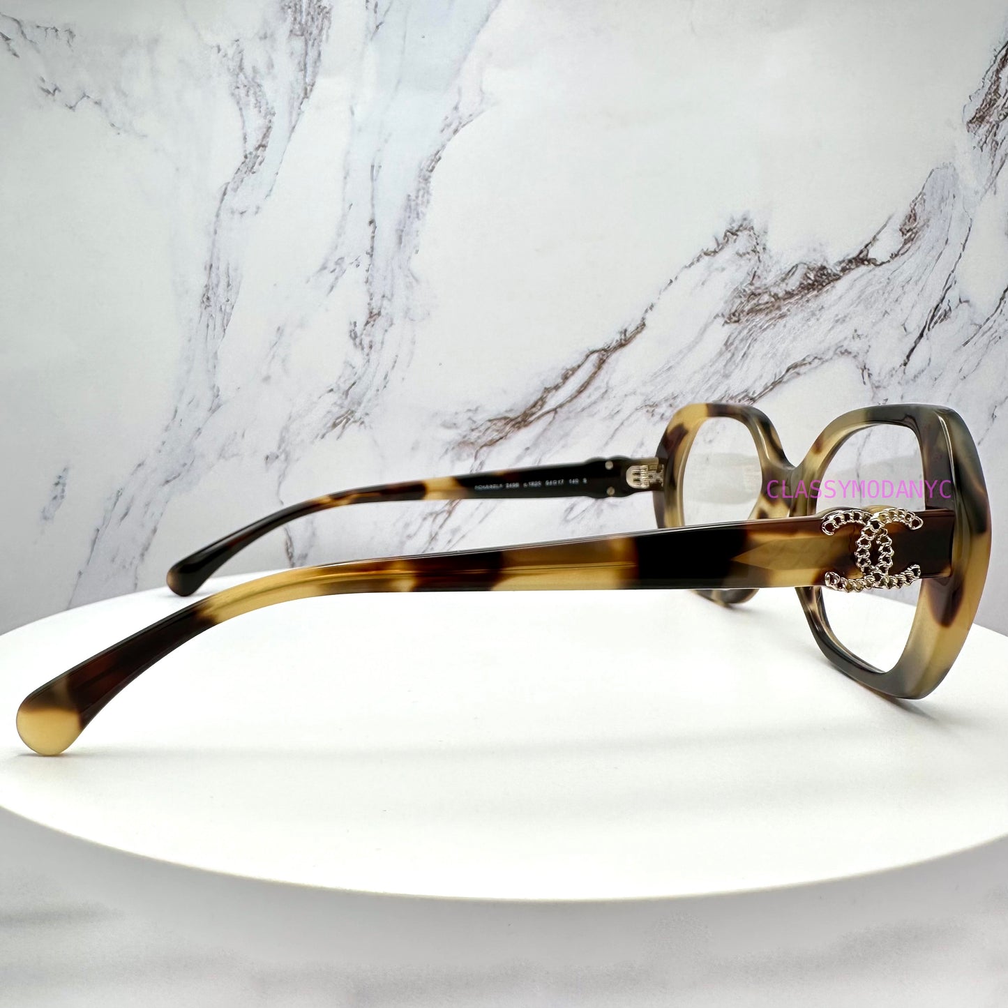 Chanel brown havana eyeglasses CH3496 1820 frames 