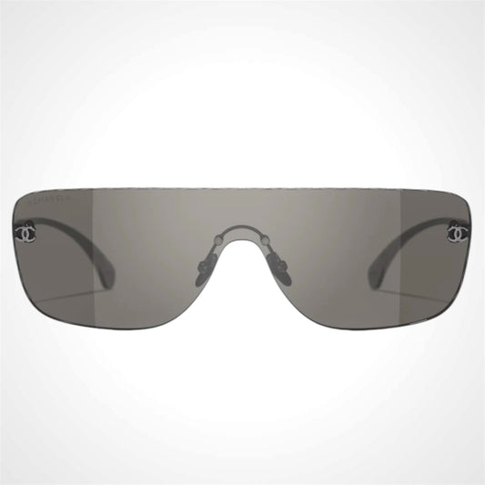 Chanel shield sunglasses front view 